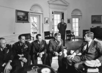 | President Kennedy with the Joint Chiefs of Staff during the 1962 Cuban Missile Crisis Source freedomrockradioco | MR Online
