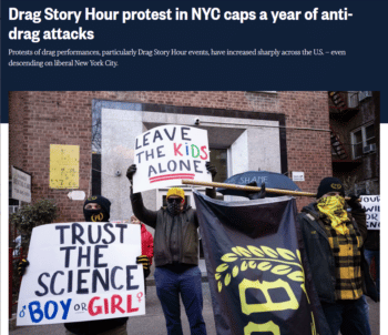 | NBC News 123022 citing GLAAD reported that some anti drag protests had been organized by white nationalist groups including the Proud Boys who in some cases have shown up to Drag Story Hour events armed | MR Online