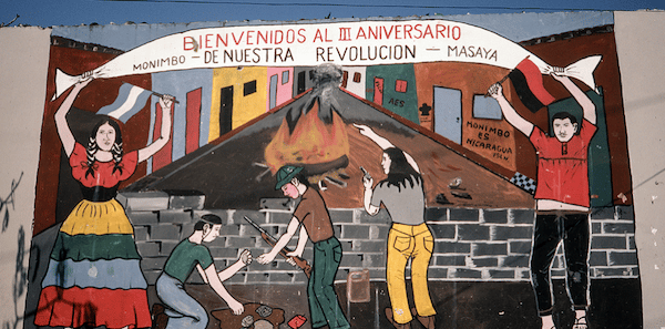 | A mural commemorating the third anniversary of the Nicaraguan revolution Photo Susan Ruggles | MR Online