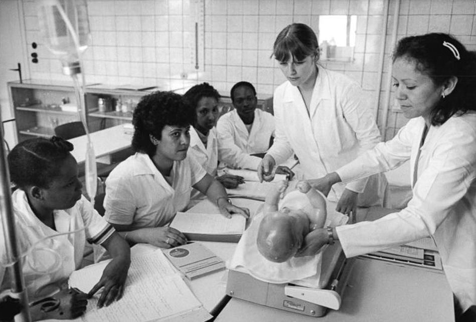 | Image 12 The DDRs Dorothea Christiane Erxleben Medical School named after Germanys first female medical doctor emphasised medical pedagogy The objective was to train students so that they could in turn teach trainees in their home countries thereby promoting the development and autonomy of local health care systems | MR Online