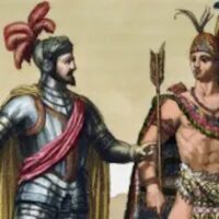 | Montezuma II emperor of the Aztecs and Hernán Cortés Spanish conquistador | MR Online