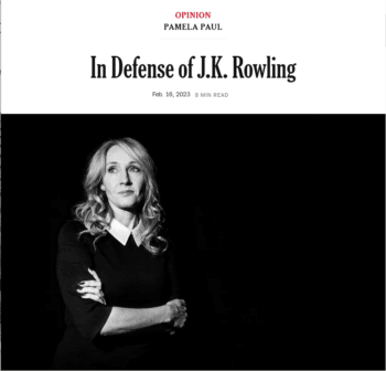 | Nothing Rowling has said qualifies as transphobic the New York Times Pamela Paul 21623 insiststhough as the Cut 21623 points out Rowling simply doesnt seem to believe that trans women really are women | MR Online
