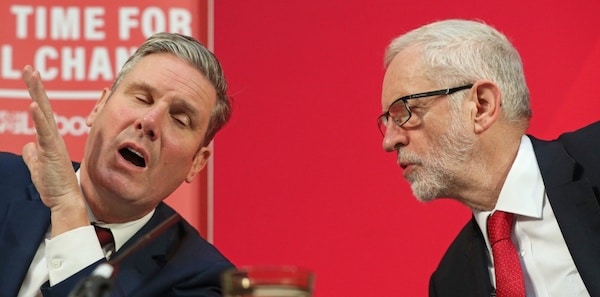 | File photo dated 061219 of the then Labour Party leader Jeremy Corbyn right alongside the then shadow Brexit secretary Keir Starmer during a press conference in central London | MR Online