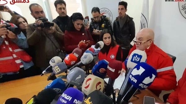 | The Syrian Arab Red Crescent demanded Western countries to lift sanctions on Syria to help with rescue and relief work February 7 2023 Photo SANA | MR Online