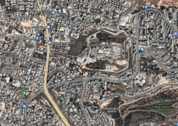 | MAP OF NEVE YAAKOV SHOWING THE LOCATION OF THE ISRAELI MILITARY CENTRAL COMMAND | MR Online
