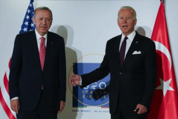 | Joe Biden and Turkish leader Recep Tayyip Erdogan at the G20 summit in Rome October 2021 Source aljazeeracom | MR Online