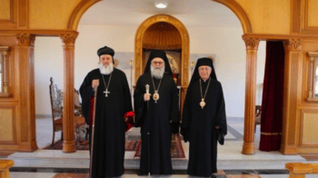 | John X Greek Orthodox Patriarch of Antioch and all the East Mor Ignatius Aphrem II Patriarch of Antioch and All the East and Supreme Head of the Universal Syriac Orthodox Church and Youssef Al Absi Patriarch of the Melkite Greek Catholic Church of Antioch Alexandria and Jerusalem make plea to end the sanctions and embargo imposed by the US and other countries on Syria because they are hindering earthquake relief efforts and costing Syrian lives Source meccorg | MR Online