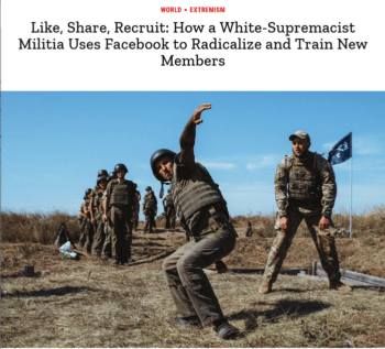 | The danger of white supremacist military units used to be widely acknowledged in corporate media Time 1721 see FAIRorg 51822 | MR Online