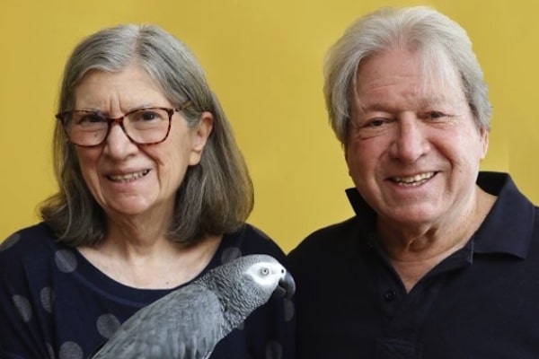 | Michael and Debby Smith with their pet parrot Charlie ParkerBrian Geltner | MR Online