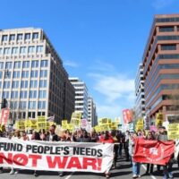 Peace rallies held in Washington DC to protest US militarism