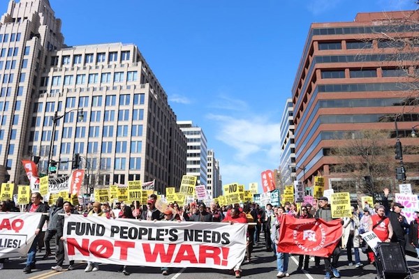 | Peace rallies held in Washington DC to protest US militarism | MR Online