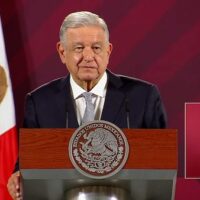 Mexican President President Andrés Manuel López Obrador (AMLO) in a press conference on February 28, 2023