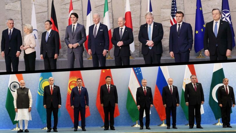 | Meetings of the G7 and NATO top and Shanghai Cooperation Organization bottom | MR Online
