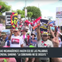 | Tens of thousands march in Nicaragua in support of the government expulsion of people seen as vende patriascountry sellers TN8 21323 | MR Online