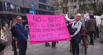 | Anti NATO protesters in Warsaw Source sputniknewscom | MR Online