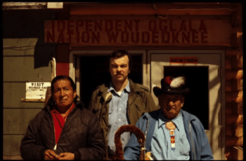 | Filmmaker Kevin McKiernan during the occupation at Wounded Knee in 1973 with Lakota elders Oscar Bear Runner and Tom Bad Cob Source listensdpborg | MR Online