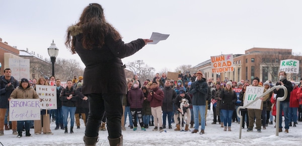 | The University of Minnesotas Graduate Labor Union gathered union authorization cards representing nearly half the bargaining unit in the first 24 hours of the drive Photo Nolan Ferlic | MR Online