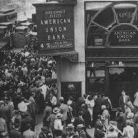 A run on American Union Bank in 1932