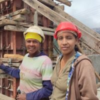 The women from Caracas' Antímano Parish have trained themselves to build homes for their families as part of Venezuela's Great Housing Mission, created by Hugo Chávez in 2011. (Andreína Chávez Alava / Venezuelanalysis)