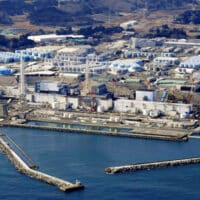 | An aerial view shows the storage tanks for treated water at the tsunami crippled Fukushima Daiichi nuclear power plant in Okuma town Fukushima prefecture Japan Feb 13 2021 in this photo taken by Kyodo PhotoAgencies | MR Online