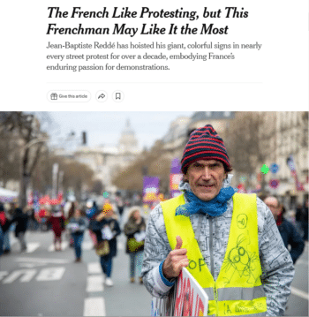 | A New York Times profile 22423 depicted Jean Baptiste Reddé as a kind of Wheres Waldo who invariably appears alongside unionists blowing foghorns and battalions of armor clad riot police | MR Online