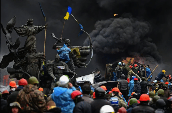 | Anti government protesters clash with police in Kyiv on February 20 2014 Source nbcnewscom | MR Online