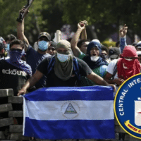 Masked protesters backed by the CIA who were part of 2018 coup plot against Nicaraguan President Daniel Ortega. [Source: idcommunism.com]