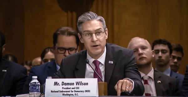 | NED President and CEO Damon Wilson testified before the Senate Foreign Relations Committee on March 28 2023 Source nedorg | MR Online