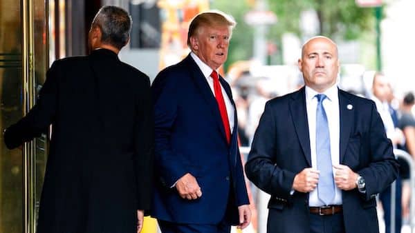| Former President Donald Trump departs Trump Tower Wednesday Aug 10 2022 in New York on his way to the New York attorney generals office for a deposition in a civil investigation AP PhotoJulia Nikhinson | MR Online