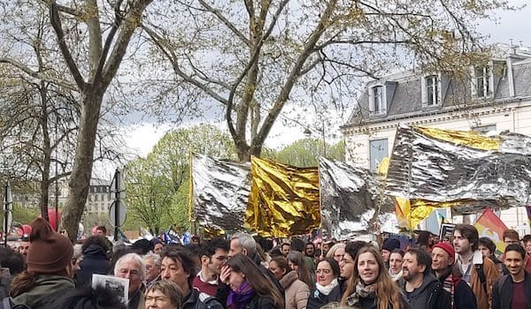 | The protests continue across France This in Paris on 6th April Source John Mullen | MR Online