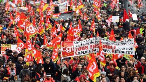 | 15 million French workers take to the streets against Macrons pension reforms Peoples Dispatch | MR Online