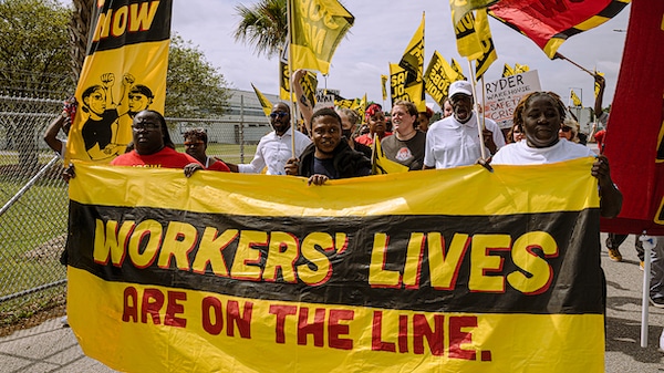 | Service workers on strike in Columbia South Carolina Photo USSW | MR Online
