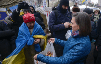 | Victoria Nuland hands out cookies to protesters in Maidan Square during uprising Integration with the West following the coup has been far better for Western countries than for Ukraine whose economy has done worse under the new order Source twittercom | MR Online