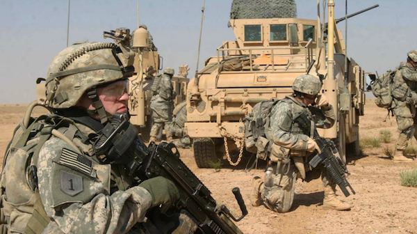 US Army soldiers occupying Iraq in 2007