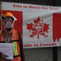 Image created for anti-mining protest in front of Canadian embassy