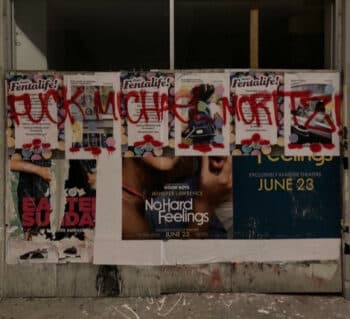 | Graffiti reads Fuck Michael Moritz Source Indybayorg | MR Online