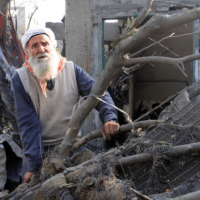 Shehdeh Taha, 85, who experienced the Nakba in 1948, was displaced again when Israel destroyed his family house on May 14, 2023. (Photo: Mahmoud Ajjour, The Palestine Chronicle)