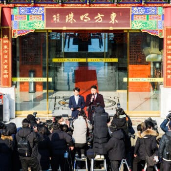 | Wang Haijun speaks to the media after his restaurant in southern Seoul was accused of being a secret Chinese police station by Safeguard Defenders Kim Jae Hwan | Sipa via AP | MR Online