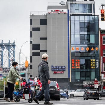 | This glass facade building in New Yorks Chinatown was among hundreds around the world accused of housing secret Chinese spy bases by Safeguard Defenders Bebeto Matthews | AP | MR Online