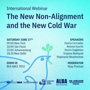 | webinar The New Non Alignment and the New Cold War on 17 June | MR Online