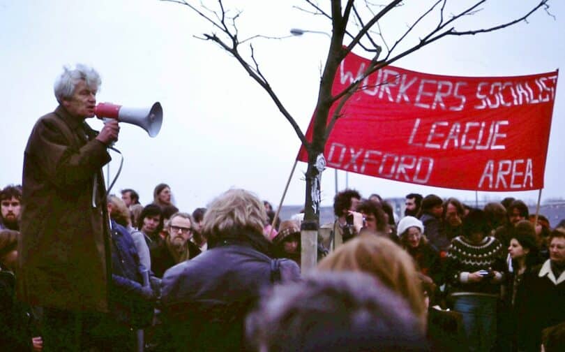 | E P Thompson addresses anti nuclear weapons rally Oxford England 1980 | MR Online