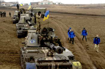 | Ukrainian troops in the Donbass region March 2015 OSCE Special Monitoring Mission to Ukraine CC BY 20 Wikimedia Commons | MR Online
