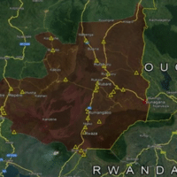 Map depicting M23 areas of influence and operations in DRC as of February 6, 2023. - UN Group of Experts June 2023 report.