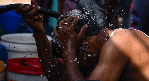 | A man tries to cool off in New Delhi India on May 23 2023 Photo Kabir JhangianiNurPhoto via Getty Images | MR Online
