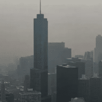 Chicago, June 27. Air Quality Index 228, the purple or “very unhealthy” zone.