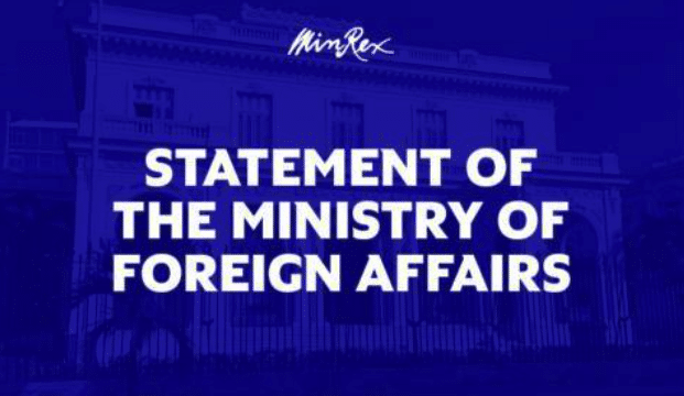 | Statement by the Ministry of Foreign Affairs | MR Online