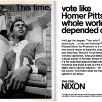 Richard Nixon Black Capitalism campaign ad in 1968