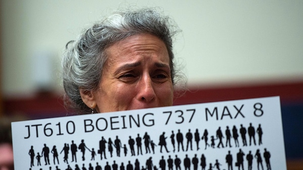 | Nadia Milleron the mother of Samya Stumo who was killed in the crash of Ethiopian Airlines Flight 302 stands before an aviation subcommittee hearing on Status of the Boeing 737 MAX Stakeholder Perspectives in Washington DC June 19 2019 VCG Photo | MR Online