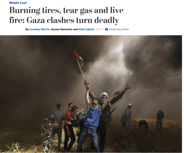 | The Washington Posts headline 4618 obscures the fact that it is Israels live fire and not Palestinians burning tires that are deadly | MR Online