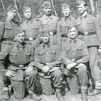 | Photo taken from a blog by an SS Galicia veterans group Yaroslav Hunka is in the front row middle | MR Online